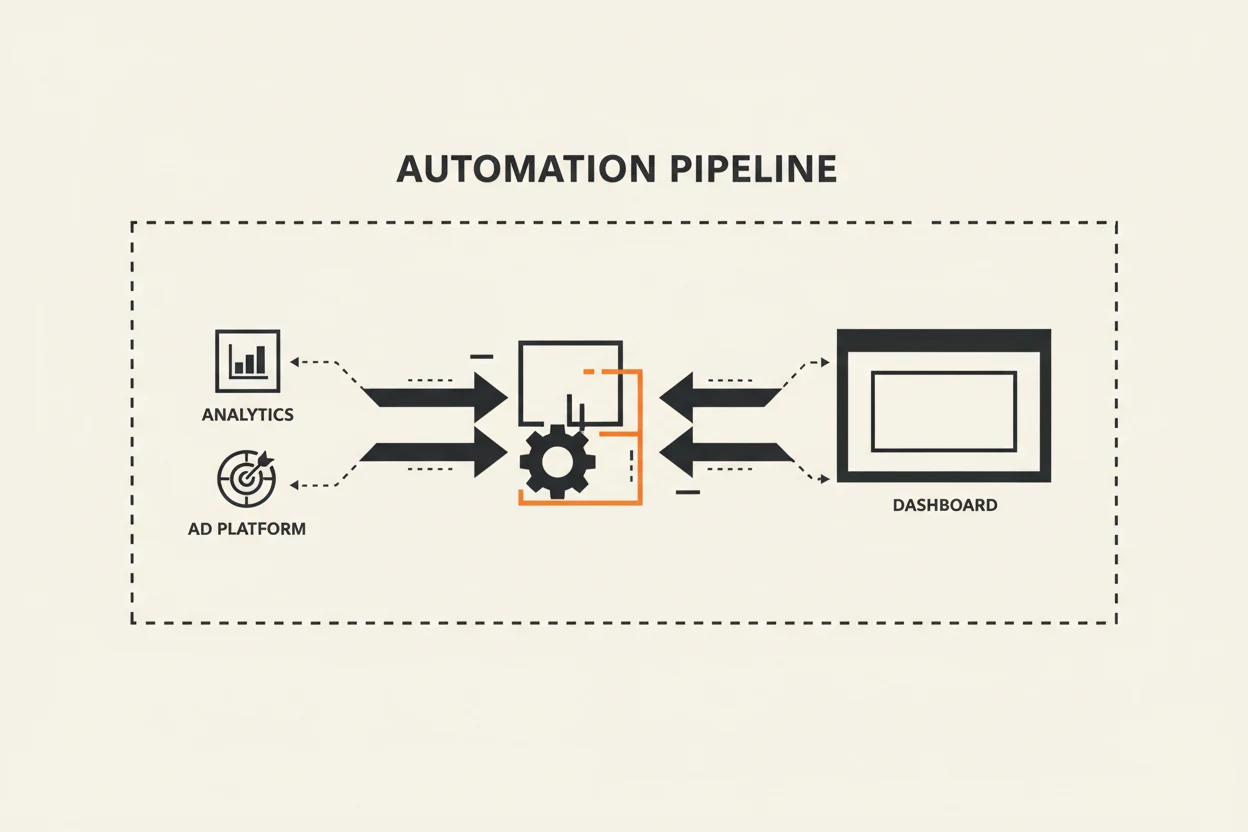 Illustration of an automated weekly reporting pipeline